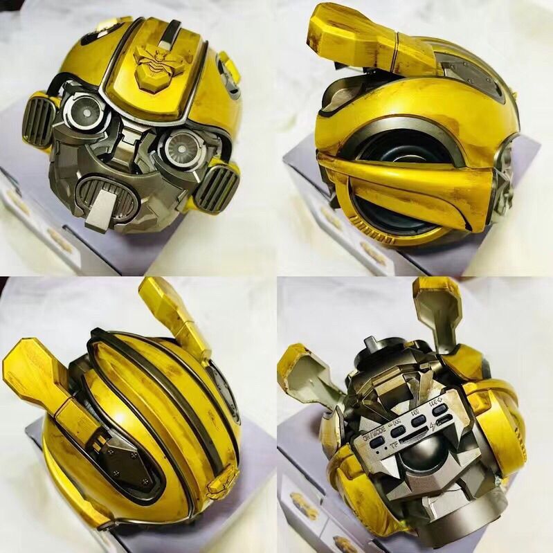 Cartoon bluetooth speaker - card slot audio - mobile phone bluetooth speaker - optimus prime & bumblebee gift speaker - battle damaged design