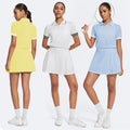 Spring/summer anti-exposure leggings, high-waisted tennis skirt, casual yoga skirt, loose-fit outdoor golf skort
