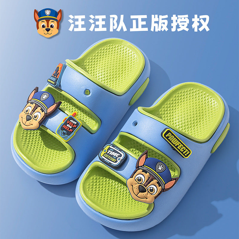 Paw patrol kids clogs boys slippers stepping on shit indoor non-slip kids boys beach shoes girls sandals