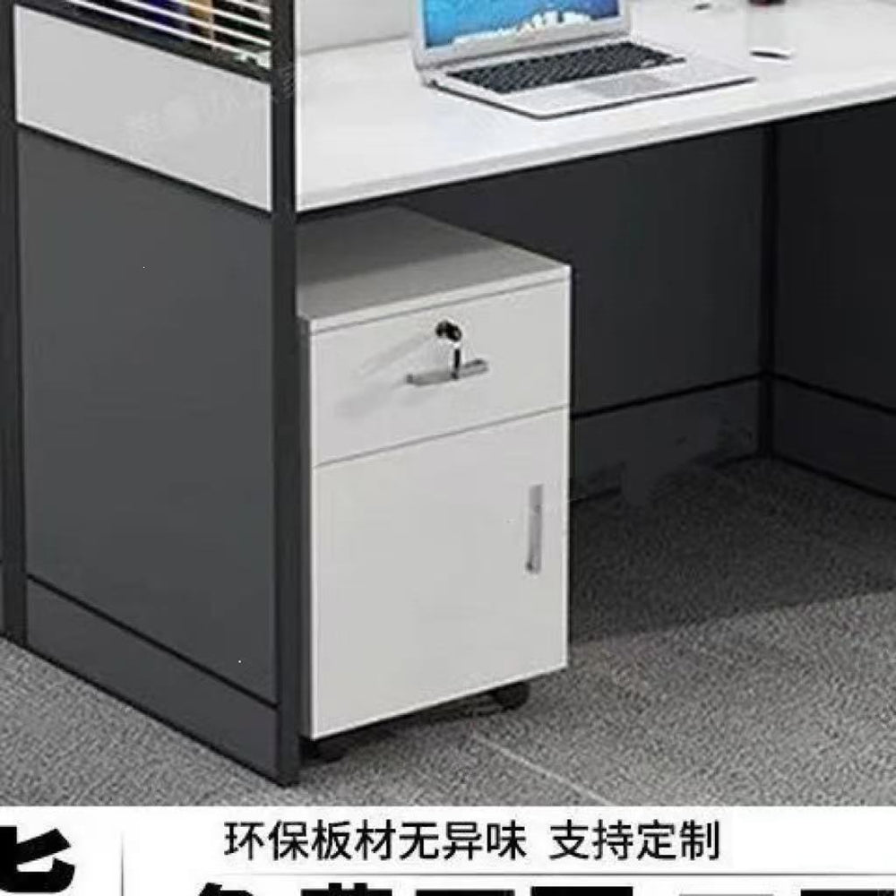 Casual office desk workstation partition screen position table four-person partition casual modern combination computer desk paint-free