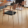 Vintage solid wood dining chair designer style living room backrest chair home retro chair cross-border cafe leisure chair