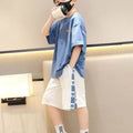 Kids fashionable short-sleeved shorts casualtwo-piece set boys sports suitnew arrivalchildren's summer wear
