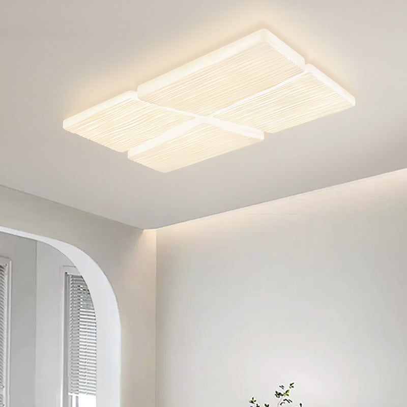 [Strict selection] 2025 new ceiling lamp cream wind cheese full spectrum whole house combination package eye protection lamp