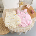 Summer newborn baby girl summer vest cute cartoon super cute hello kitty sleeveless romper