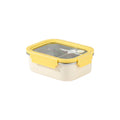 304 stainless steel lunch box - microwave safe, student meal container with compartments, bento box, food-grade fresh-keeping box