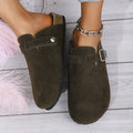 Plus size women's cork bottom slippers export baotou half-slippers birkenstock shoes 35-48 sizes shipped according to customer plan