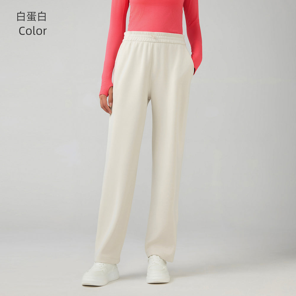 Fall and wintercasualstraight-leg pants air layer running sports yoga pants women's looseslimming lookloose pants daw167