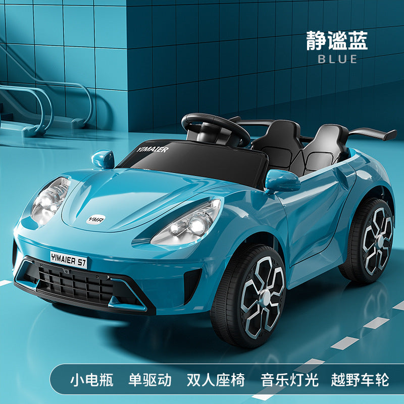 New children's electric car baby four-wheel remote control toy car boys and girls can sit electric car charging stroller