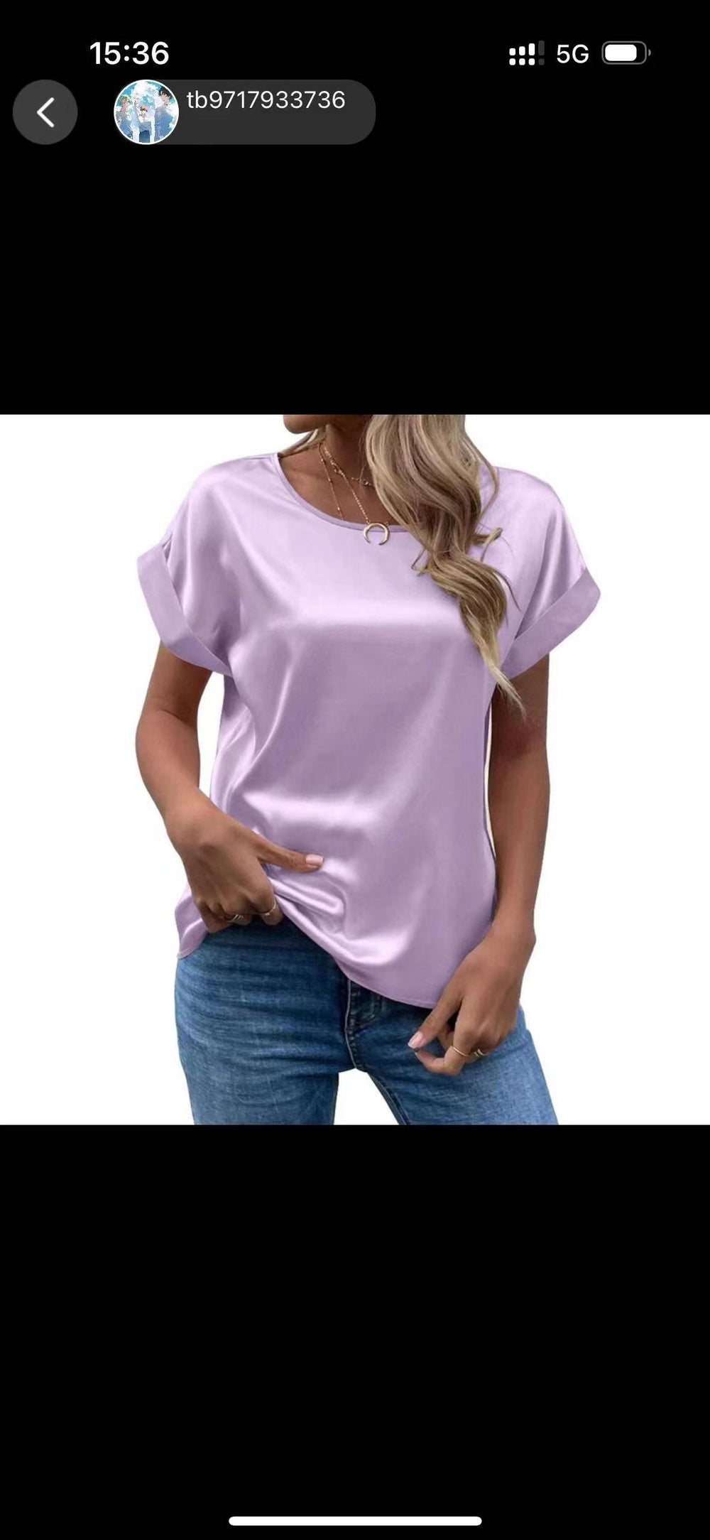 Women's short-sleeve satin blouse - relaxed fit, versatile crew neck, satin shirt - cross-border   new arrival