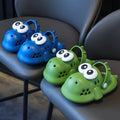 2024 new children's dinosaur slippers - funny & cute closed-toe sandals for boys, indoor/outdoor non-slip & wear-resistant