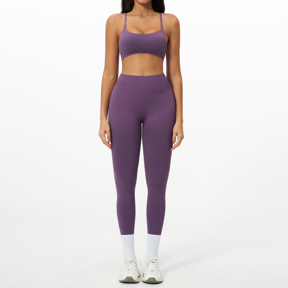 Seventy billion seamless yoga suit women's tight quick-drying suit outdoor casual sports running fitness suit 7790