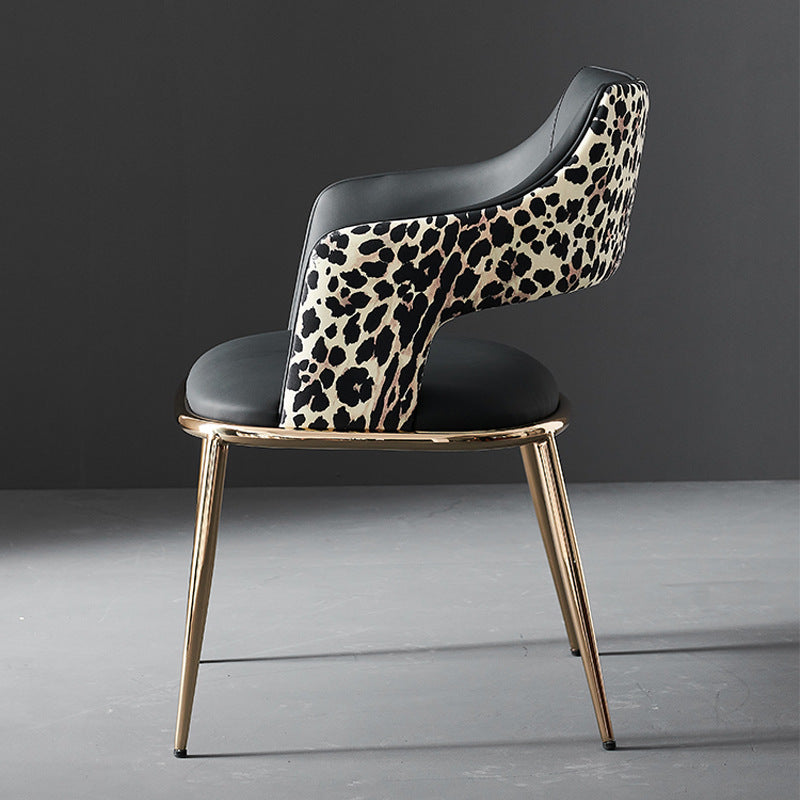 Luxury dining chair - modern minimalist casual study makeup stool - designer high-end villa italian restaurant chair