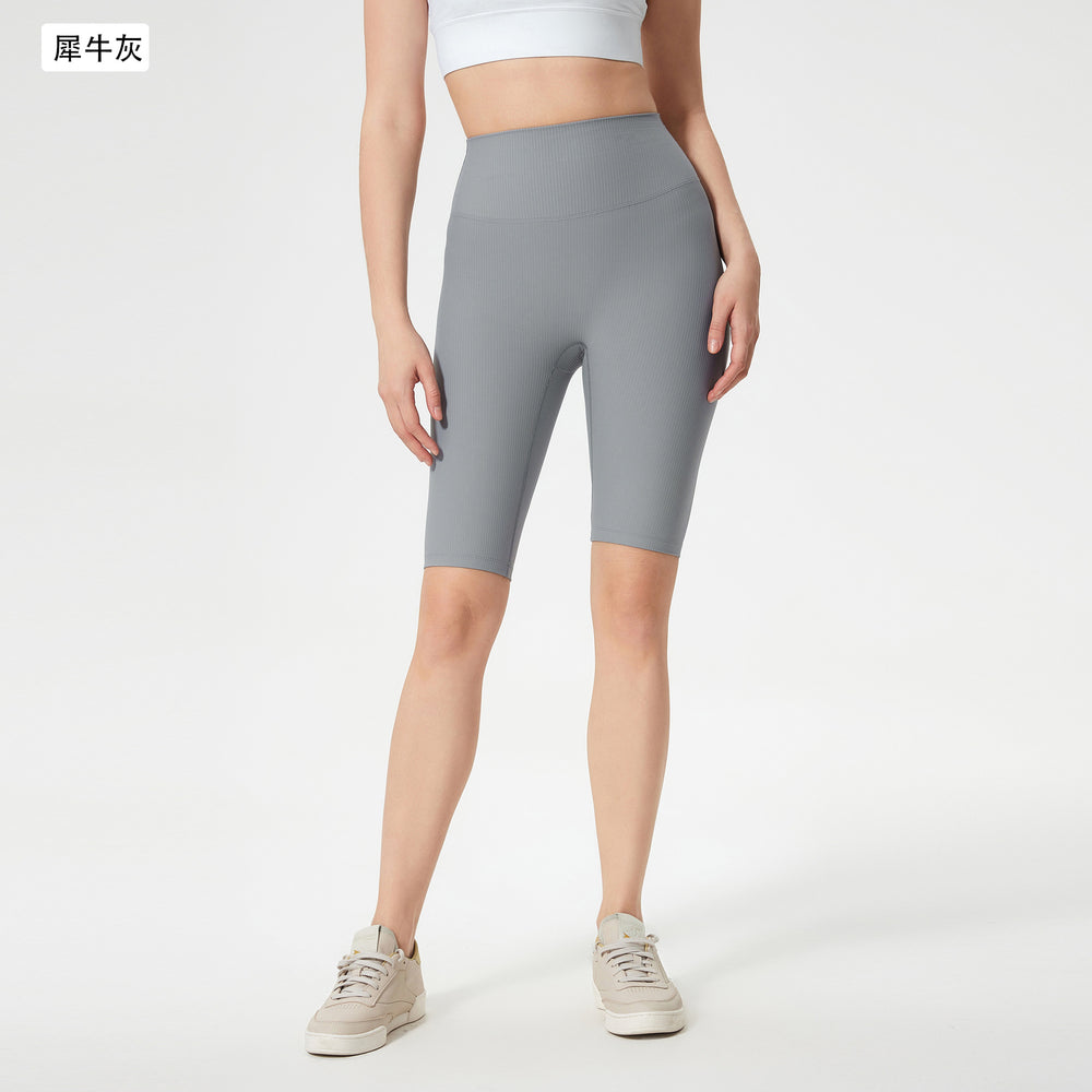 Spring/summer high-waisted tummy control yoga leggings - tight fit, butt-lifting, fitness capris - outdoor cycling & sports shorts for women (d25042)