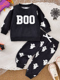 cross-border fashion: new halloween long-sleeve outfit set for girls (us/eu)