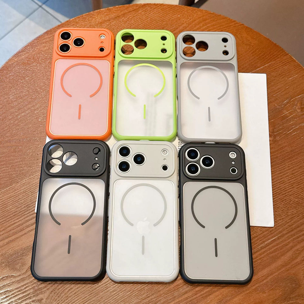 Macaron frosted magnetic phone case for xiaomi 17, apple 16, drop-proof huawei mate 80 protective cover