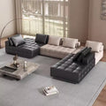 Lawrence genuine leather sofa italian normcore large and small apartment house villa customer corner sofa modern straight row leather sofa