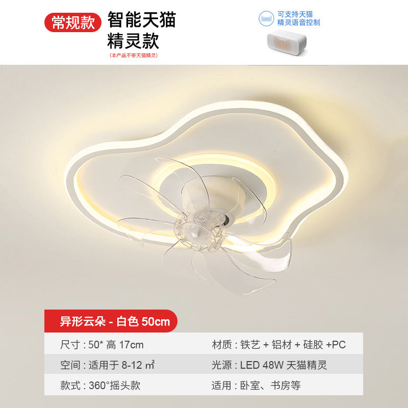 Fan light 2025 new bedroom light ceiling light modern simple eye protection electric fan integrated restaurant Zhongshan lighting
