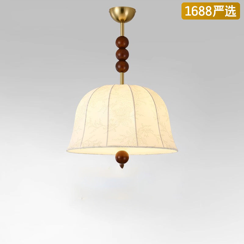 [Strict selection] American retro chandelier main room light Nanyang wind bar light creative fabric B & B apartment lighting