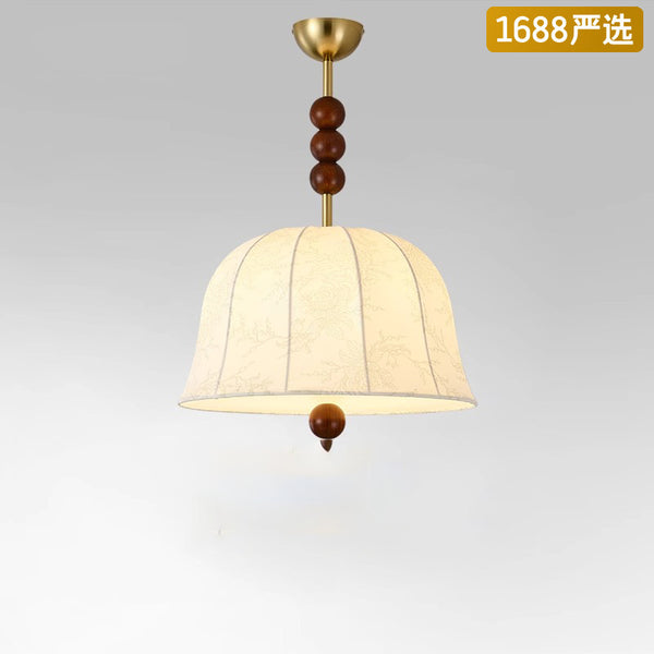 [Strict selection] American retro chandelier main room light Nanyang wind bar light creative fabric B & B apartment lighting