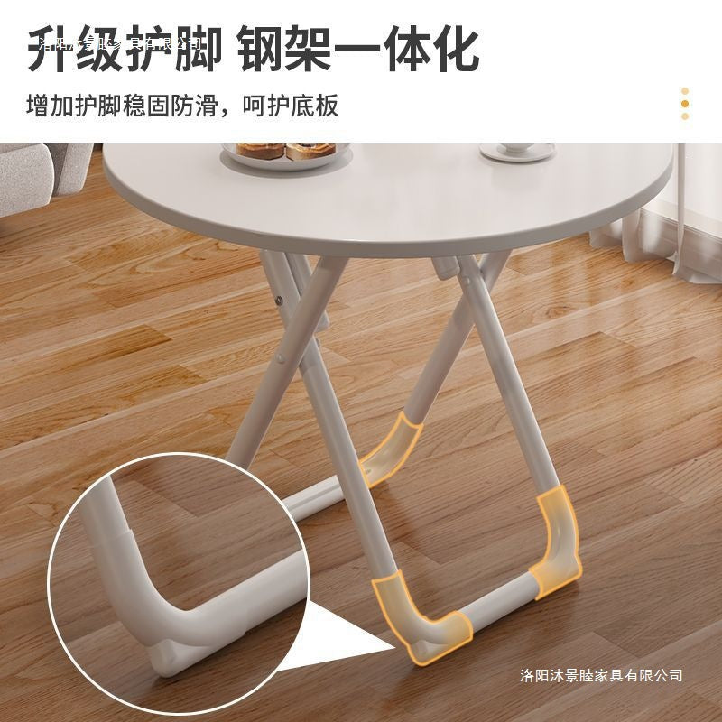 Foldable table dining table for homesmall apartment rental house simple table and chairs for eating square table round table convenient stall