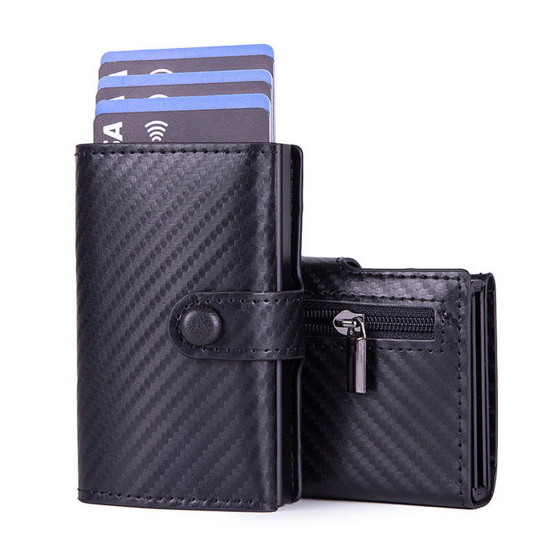 Cross-border  Metal Card Box Wallet Men's RFID Multi-Card Position Anti-Degaussing Card Bag Aluminum Alloy Business Card Holder