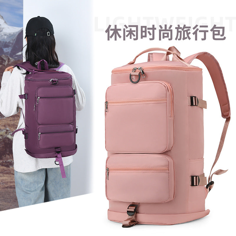 New fashion casual travel bag large capacity multi-function wet and dry separation waterproof travel bag fitness bag messenger bag