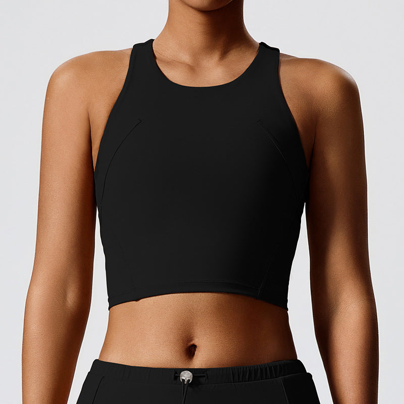New arrivalenvironmental-friendly renewable nylon fabric sexy running tennis top summer table tennis yoga vest for women