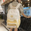 Summer cartoon print cat lightweight tote bag 2025 new fashionable and cute backpack for elementary school students