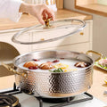 Thickened304 stainless steel yuanyang hot pot, special pot for hot pot, induction cooker, gas stove, pot, yuanyang pot
