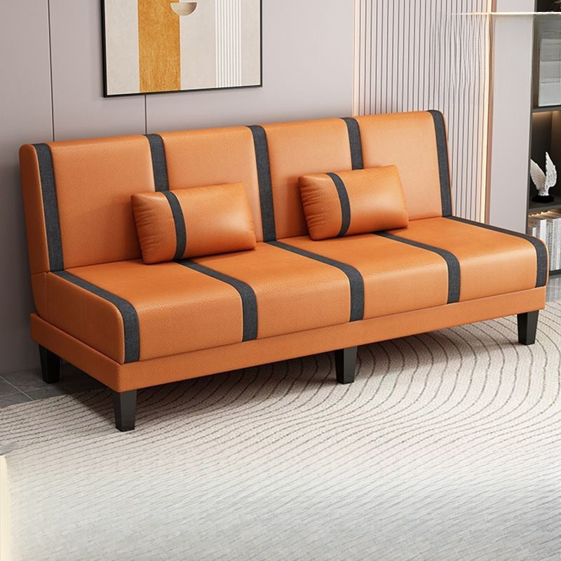 Sofa bed can be folded and used as a double or three-person multi-functional simple rental room bedroom lazy living room fabric sofa