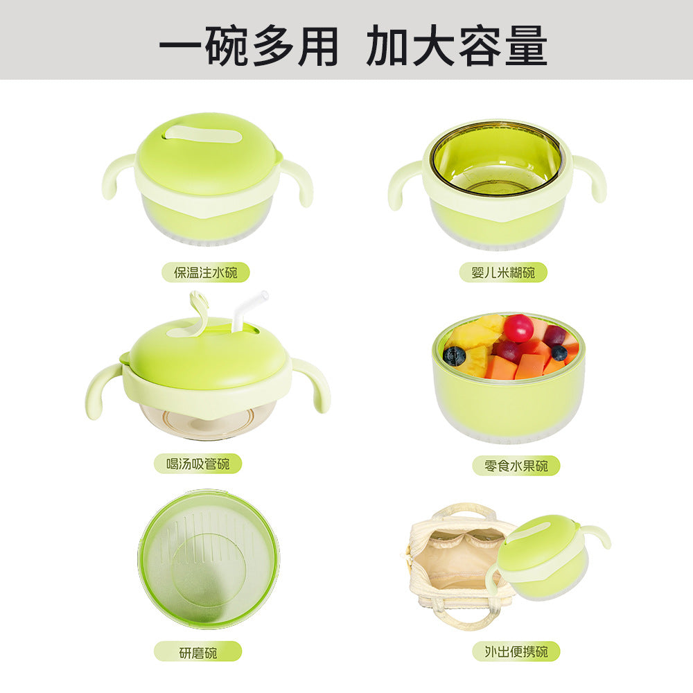Wow! new ppsu insulated food feeding bowl set for infants and toddlers – perfect for baby's first foods!