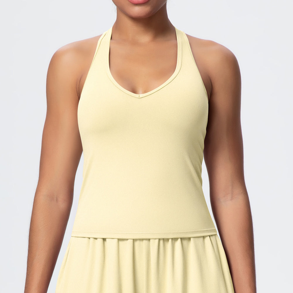 New brushed fabric tie-up long sleeve sports bra with open back, drawstring wide-leg loose pants, outdoor casual fitness outfit