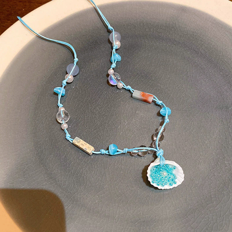 Beach vacation style starfish shell necklace for women 2026 new style classyaccessible luxuryniche style clavicle chain accessories