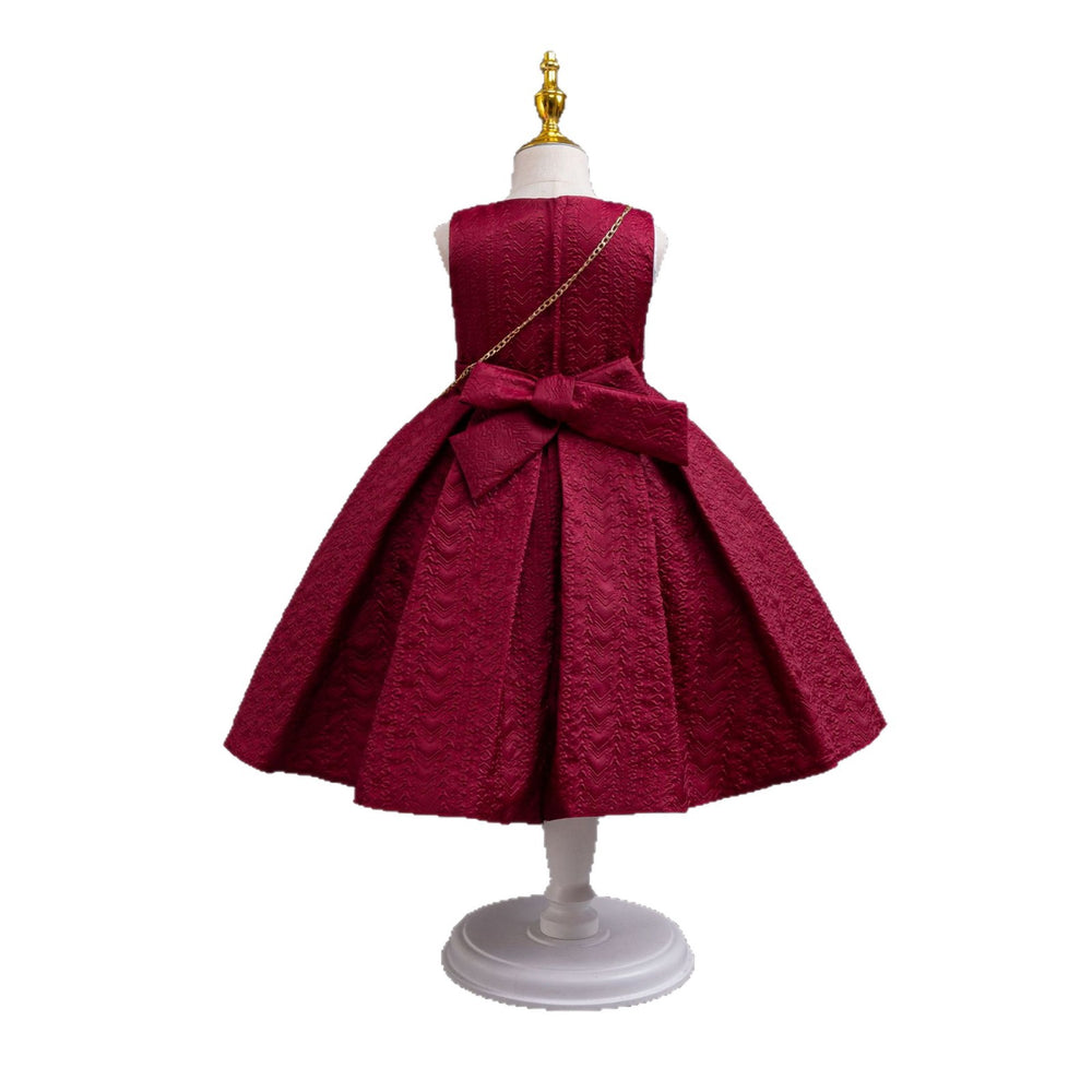 New three-piece skirt set, children's formal dress, floral princess dress, girls' model runway dress, girl dress