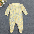 Next baby romper - all-season long sleeve bodysuit - newborn crawling suit - baby girl pajamas - floral print air conditioning suit - crawling suit