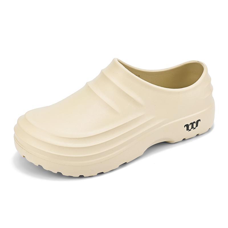 Summer 2025  new large size casual simple chef shoes work shoes men's rain shoes manufacturers send one piece