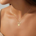 14k gold-plated copper micro-paved zircon butterfly pendant necklace - hot-selling designer jewelry for export