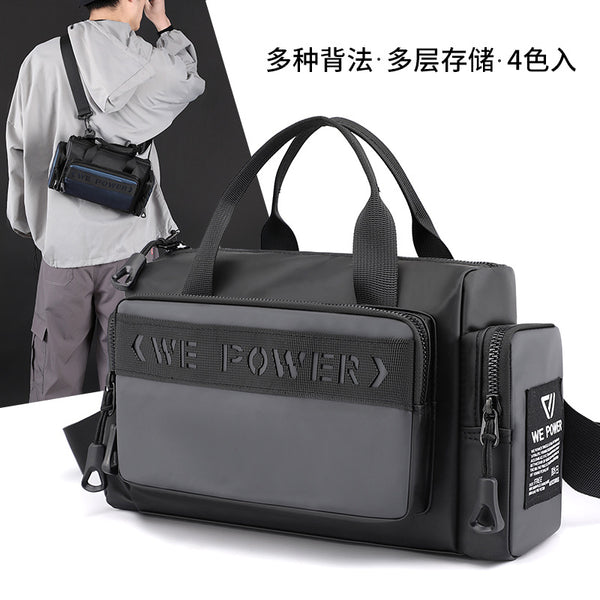 New men's trendy shoulder bag casual portable messenger bag outdoor sports messenger bag business briefcase wholesale