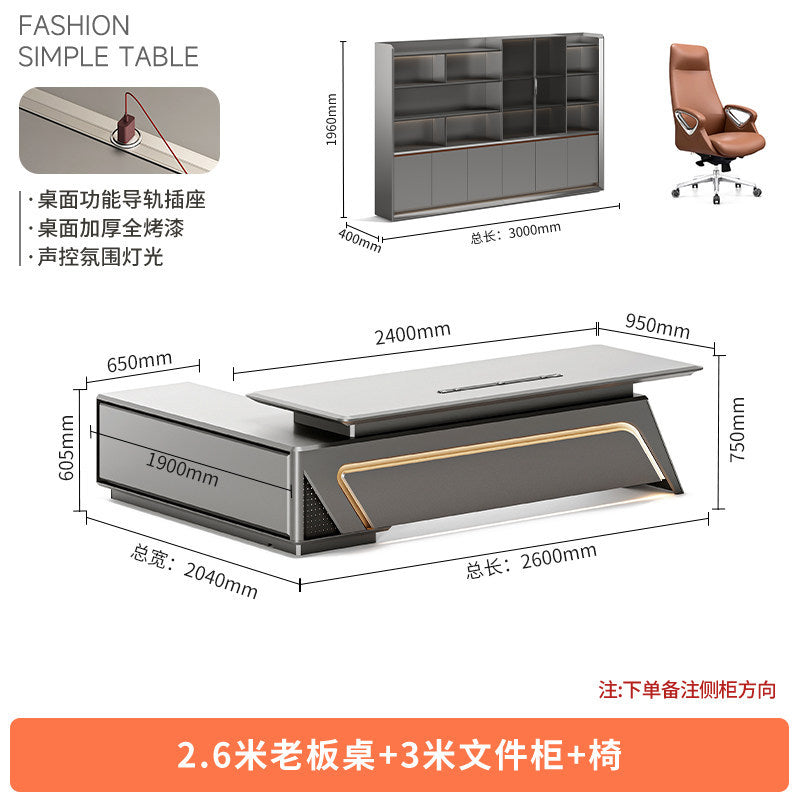 Saint li paint boss table technology sense executive table casual modern classy paint president table office desk and chair