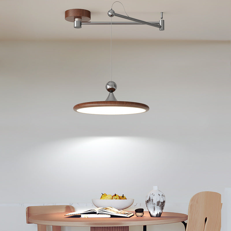 Wabi Stillwind Restaurant UFO Chandelier American Retro Dining Table Lighting Designer Medieval Rocker Island Bar Light