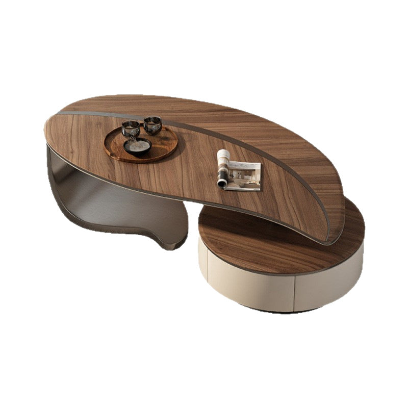 Creative leaf coffee table - unique shape, perfect for small spaces, high-end designer style, ideal for villas, living rooms, and modern luxury home decor. can be used as a coffee table or tv stand