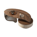 Creative leaf coffee table - unique shape, perfect for small spaces, high-end designer style, ideal for villas, living rooms, and modern luxury home decor. can be used as a coffee table or tv stand