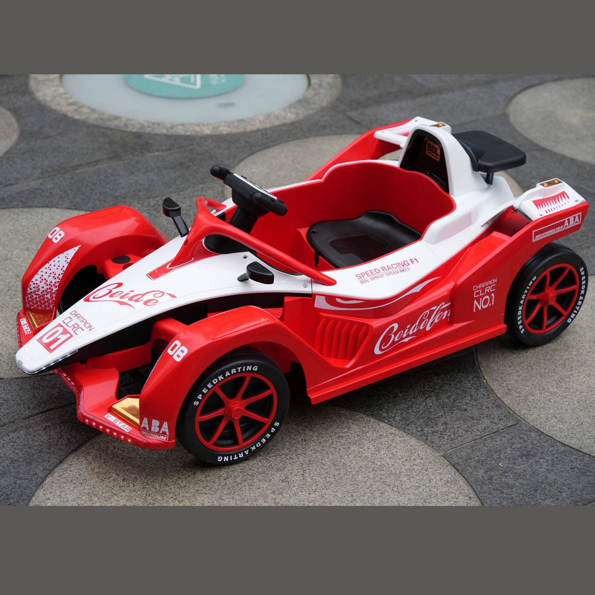 New children's electric kart four-wheel with remote control drift car, boys and girls, babies and children can sit in a toy car