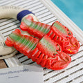 2025 new metallic crayfish beach slippers - creative parent-child flip-flops, unique non-slip slides wholesale