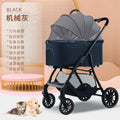 Pet stroller for cats and dogs - foldable, lightweight, and portable for small pets