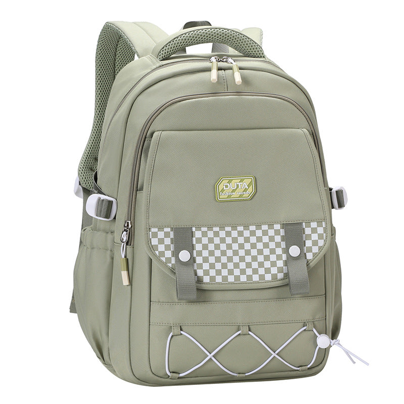 New schoolbag trend Junior and high school student schoolbag fashionable and simple versatile backpack light commuter computer backpack