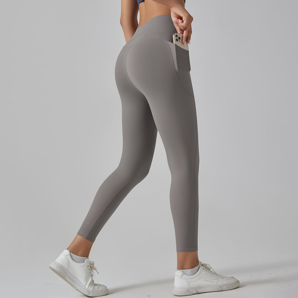 High-strength, barely-there feel, tight-fitting pocket yoga pants. seamless, high-waisted, butt-lifting, tummy-control workout leggings. high-stretch, breathable fitness pants