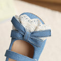 Girls' korean style leather shoes - new spring/autumn collection - bow accent, fashionable princess shoes for toddlers and young children, velcro closure, loafers