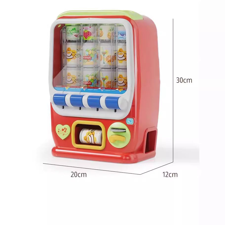 Automatic drink vending machine - kids' pretend play coin-operated toy - educational toy for boys and girls - birthday gift