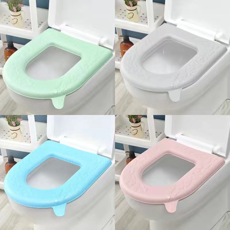 Toilet eva all year roundneutralsummer washable for homewaterproofthickened no-wash adhesive seat cushion toilet cover seat